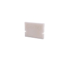 Endcaps H-AU-01-10, 16 mm, 2 items, white