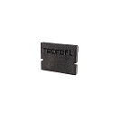 Endcaps H-AU-01-10, 16 mm, 2 items, black