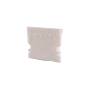 Endcaps H-AU-02-15, 21 mm, 2 items, white