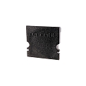 Endcaps H-AU-02-15, 21 mm, 2 items, black