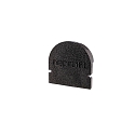 Endcaps R-AU-01-10, 16 mm, 2 items, black