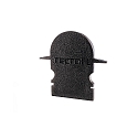 Endcaps R-ET-02-10, 25 mm, 2 items, black