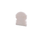 Endcaps L-AU-02-10, 16 mm, 2 items, white