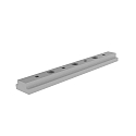 Groefsteen / lengteverbinder AU-03-12 set van 2, zilver