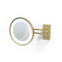 mirror with lighting BS 36 LED 3-fold IP 44, gold matt 