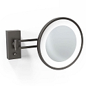 mirror with lighting BS 36 mirror with 5x magnification IP44, silver matt 