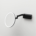Spiegel met verlichting VISION R Spiegel met 5x vergroting IP44, zwart mat 