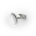 Spiegel met verlichting VISION R Spiegel met 5x vergroting IP44, rvs mat 