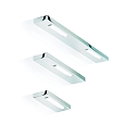LED Wall luminaire SLIM 24 N LED, 8W, 3000K, 1280lm, IP44, chrome