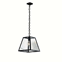 pendant luminaire LEXINGTON 1 flame IP20, black 