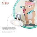 Elobra Plafondarmatuur LITTLE INDIANS �B�R BJ�RN� 3-vlams E14, groen, geel