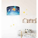 Elobra Pendelarmatuur LITTLE ASTRONAUTS �SPACE MISSION� 25/40 E27, blauw