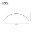Elobra Pendelarmatuur COLOMBIA XL, natuurlijke aste eik dimbaar