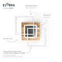 Elobra Plafondarmatuur PANAMA MEDIUM, natuurlijke aste eik dimbaar