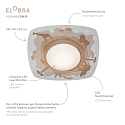 Elobra LED Ceiling luminaire SCANDI �SAVANNE� LED board + 20 LED, 11W, 3000K, orange