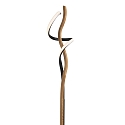 Elobra LED Floor lamp ARGENTINA, 11W, 3000K, oak massive wood, metal