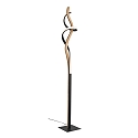 Elobra LED Floor lamp ARGENTINA, 11W, 3000K, oak massive wood, metal