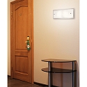 Fabas Luce Wandarmatuur MAGGIE groot, hoekig E27 IP20, chroom, wit dimbaar