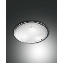Plafondarmatuur HILL rond E27 IP20, chroom, wit dimbaar