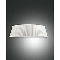 Fabas Luce DOROTEA Wall luminaire, E27, height: 16cm, Pleating white