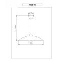 Fabas Luce Pendelarmatuur KENT Smartluce compatibel E27 IP20, wit, verchroomd