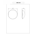 Fabas Luce Plafondarmatuur KENT 2-vlams, Smartluce compatibel E27 IP20, nikkel gesatineerd, wit