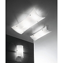 Fabas Luce Wandarmatuur MILTON klein, hoekig E27 IP20, wit dimbaar