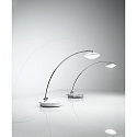 Tafelarmatuur HALE rond, kantelbaar IP20, chroom, wit dimbaar