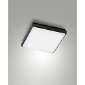 Plafondarmatuur DESDY 24 x 24CM vierkant, slagvast, schakelbaar IP54, zwart 