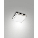 Plafondarmatuur DESDY 18 x 18CM vierkant, slagvast, schakelbaar IP54, wit 