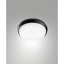 Plafondarmatuur OLLY � 24CM rond, slagvast, schakelbaar IP54, zwart 