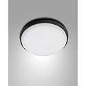 Plafondarmatuur OLLY � 30CM rond, slagvast, schakelbaar IP54, zwart 