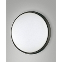 Plafondarmatuur OLLY � 30CM rond, slagvast, schakelbaar IP54, zwart 
