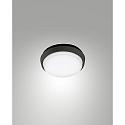 Plafondarmatuur OLLY � 17.5CM rond, slagvast, schakelbaar IP54, zwart 