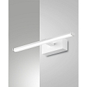 Fabas Luce Spiegelarmatuur NALA 300MM down, hoekig, schakelbaar, gebogen IP44, wit 