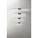 Fabas Luce Spiegelarmatuur NALA 500MM down, hoekig, schakelbaar, gebogen IP44, zwart 