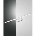 Spiegelarmatuur NALA 750MM down, hoekig, schakelbaar, gebogen IP44, wit 