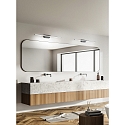 Fabas Luce Spiegelarmatuur NALA 1095MM down, hoekig, schakelbaar, gebogen IP44, chroom 