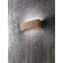 Fabas Luce Wandarmatuur BADIA up down, indirect IP20, eiken, zilvergrijs 