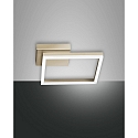 LED Wall luminaire BARD, incl. Smartluce, 1x 22W, 3000K, 1980lm, IP20, gold matt
