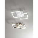 Fabas Luce BARD LED Ceiling luminaire 45x45cm, white