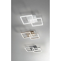 Fabas Luce BARD LED Ceiling luminaire 45x45cm, white