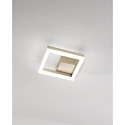 Wand- en plafondarmatuur BARD IP20, goud mat, gesatineerd dimbaar