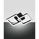 wall and ceiling luminaire BARD IP20, satined, black dimmable
