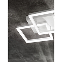 Fabas Luce LED Wall luminaire BARD, 4000K, 1x 39W, 4000K, 3620lm, IP20, white, incl. Smartluce