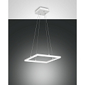 Fabas Luce BARD LED Pendant luminaire 42x42cm, white