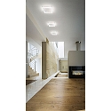 Fabas Luce BARD LED Ceiling luminaire 42x42cm, white