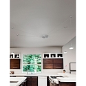 Fabas Luce Fabas Luce ISABELLA LED Pendant luminaire 4 pendulums, nickel satin / chrome / aluminum