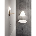 Fabas Luce Fabas Luce GOODNIGHT LED Wall luminaire, dove gray
