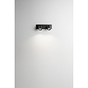 Fabas Luce Spot MODO 2-vlams GU10 IP20, zwart 